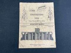 1958 Hesston Corn Harvester Manual