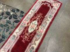 2 Decorative Rugs Red & Brown