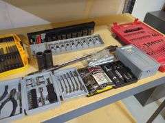 Assorted Drill Bits and Socket Sets