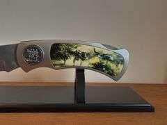 Giant Vietnam War Pocket Knife on Stand