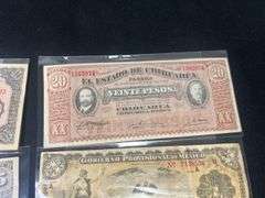 Mexican paper Currency