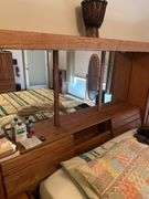 Bed with Headboard and Frame - Cedar Drawers - Bed is 57” W - Head Board is 106” W x 67” T x 20” D