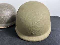 (2)-US PASGT Ballistic Helmets w/Chinstraps
