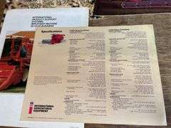 (5) IH + Case-IH Combine Sales Literature