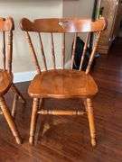 (3) Solid Wood Dining Chairs
