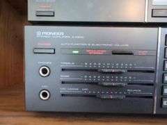 Vintage Pioneer Complete Audio System Lot - Receiver/TurnTable/CD/Tape/Tuner and Speakers with Cabinet