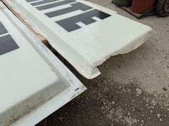 (2) White Signs