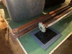 Vintage Exercise Bike & Quilting Table Legs (??)