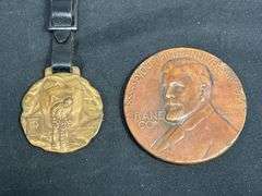 (2) Crane Co. Medallion + IH Watch Fob