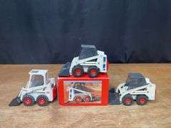(3) 1/19 Bobcat Skid Steer Loaders