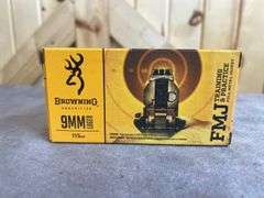 2 Boxes Browning 115 Gr. FMJ 9mm & Precision One 124 Gr. HP 9mm