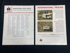 (2) International Truck Sales Literature