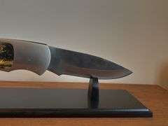 Giant Vietnam War Pocket Knife on Stand