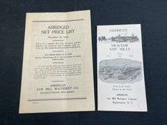 (2) American Saw Mill Machinery Co. Sales Literature