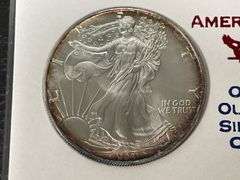 (2) 1993 $1 American Silver Eagle