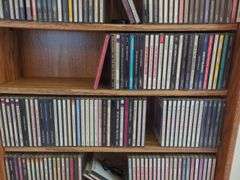 CD Tower with CD'S And Tape Cassettes - Classics
