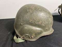 (2)-US PASGT Ballistic Helmets w/Chinstraps