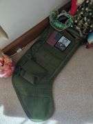 Camo Stockings and Marine Holiday Ornaments Lot