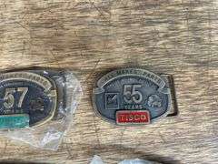 (5) TISCO Belt Buckles