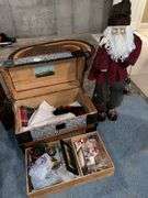 Vintage Trunk w/ Christmas Decor