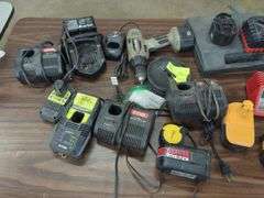 Power Tool Batteries and Chargers Lot - Ryobi/DeWalt/Makita