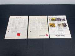 (3) IH 184 + Cub Cadet Sales Literature