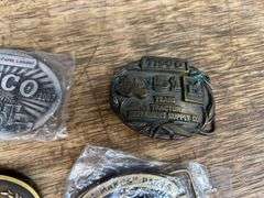 (6) TISCO Belt Buckles