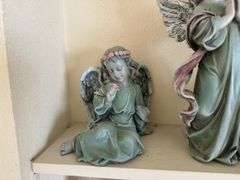 Lot of Assorted Figurines - Angels/Candle Holders