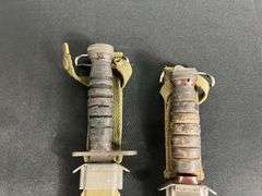 (2)-US M4 Bayonets w/M8A1 Scabbards