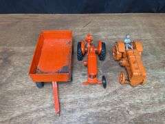 (3) 1/16 AC Tractors + Wagon