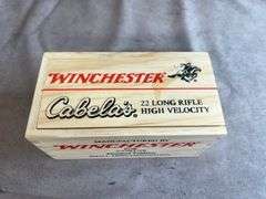 1 Wood Box/500 Rounds Cabela's Special Winchester .22 LR & 1 Box Browning .22 LR HP