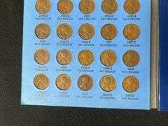 Lincoln Head Cent Collection in Blue Book