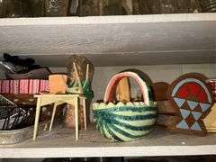 (2) Shelves of Assorted Glasswares