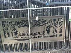 Metal Farm Driveway Gate 7 X 20 Ft 2 Pieces