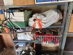 2 Metal Shelves + Contents