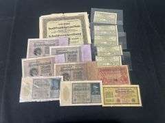 Lot of Early German Bank Notes