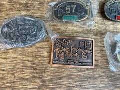 (5) TISCO Belt Buckles
