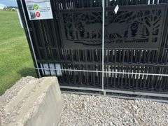 Metal Farm Driveway Gate  7 X 20 Ft 2 Pieces
