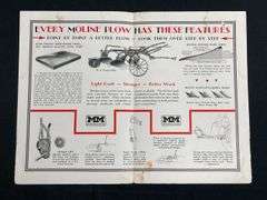 MM Tractor Plows Sales Literature