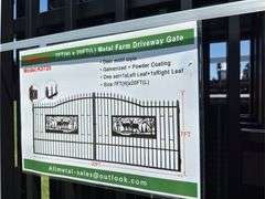 Metal Farm Driveway Gate 7 X 20 Ft 2 Pieces