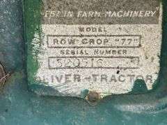 Oliver 77 Row Crop Gas