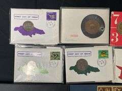 First Day of Issue Cover Coins