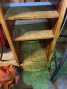Mini fridge and storage shelving