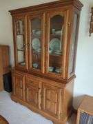 Lighted China Cabinet/Hutch - 77" x 52" x 18"