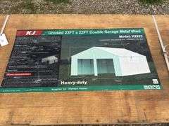 23 X 22FT Double Garage Metal Shed