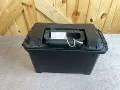 Two Empty Hard Plastic Range Boxes; 1 Plano