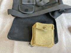 Canvas Field Bag & Misc. Leather Holsters, Etc.
