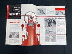 (2) IH Farmall 350 Tractor Sales Literature