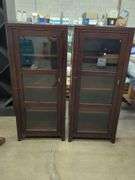 (2) Cabinets - Brown
