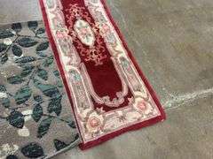 2 Decorative Rugs Red & Brown